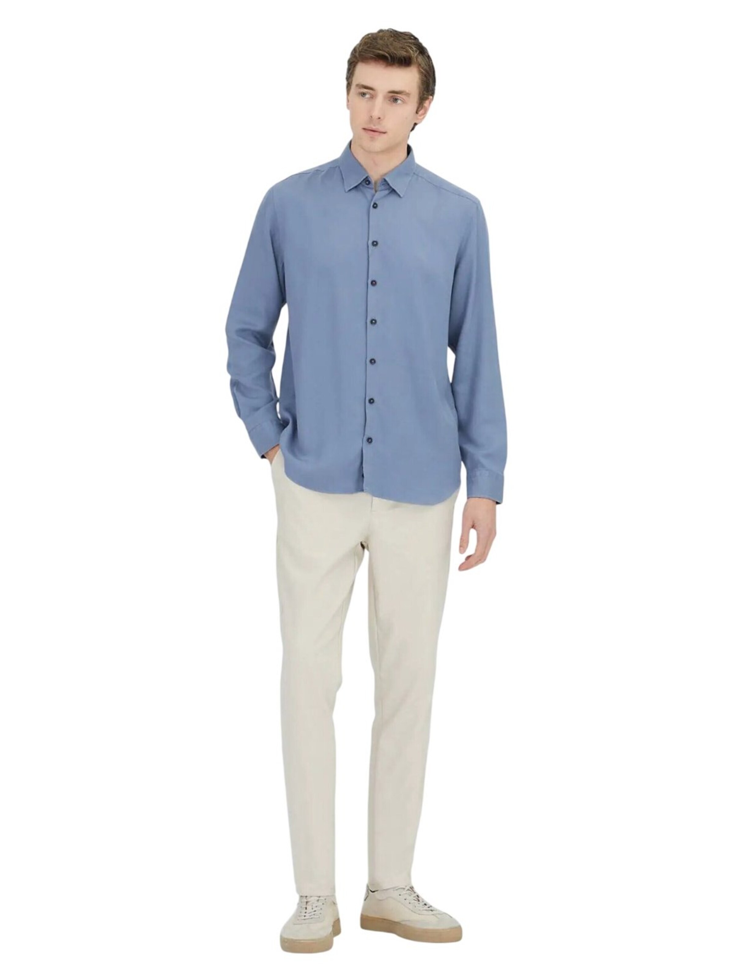 KİP Regular fit Button Up Shirt in Blue