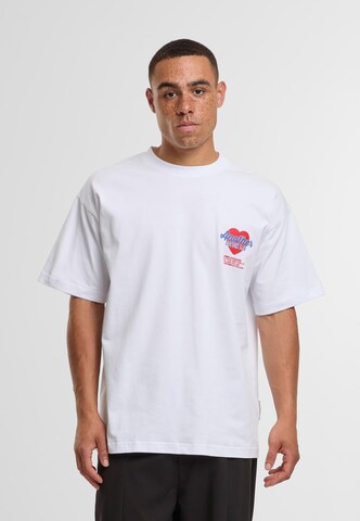 Another Cotton Lab T-Shirt 'Late Delivery' in Weiß