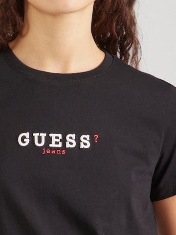 Maglietta di GUESS JEANS in nero
