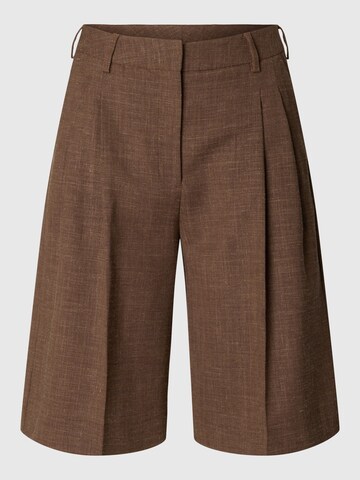 SELECTED Regular Broek in Bruin: voorkant