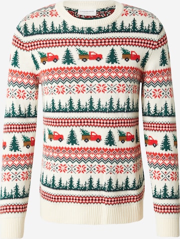 balta Lindbergh Megztinis: priekis