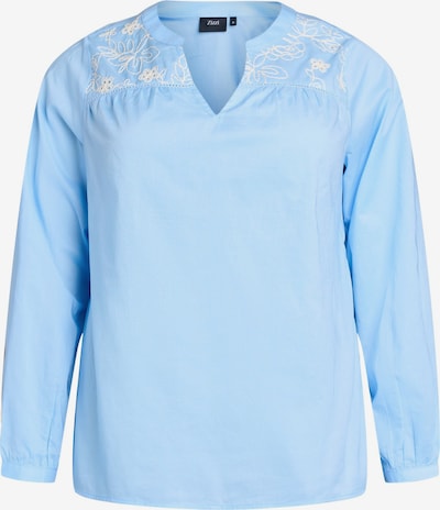 Zizzi Bluza 'MOFELIA' u ecru/prljavo bijela / svijetloplava, Pregled proizvoda