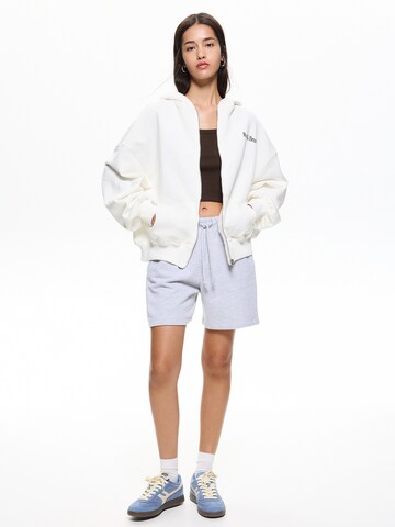 Pull&Bear Sweatjakke i hvid