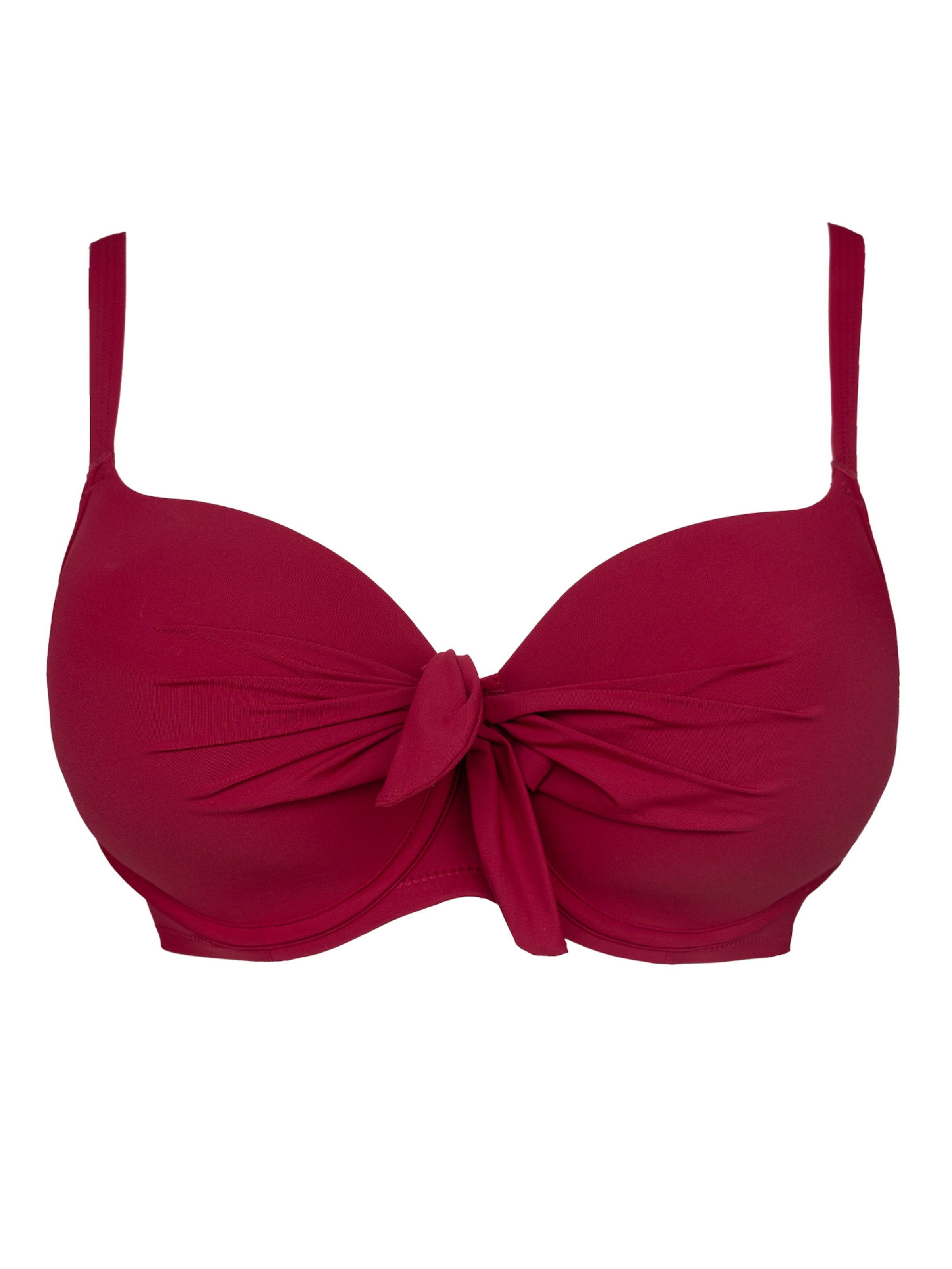 SugarShape T-Shirt Bikinitop 'Valencia' in Rot: Vorderseite