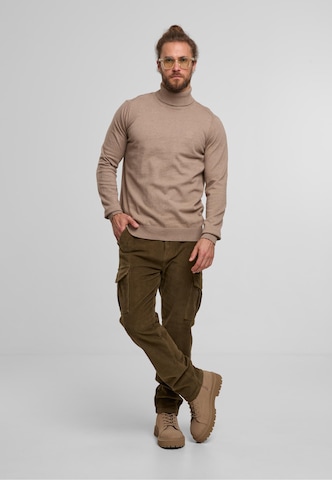 INDICODE JEANS Sweater 'Van Paul' in Beige