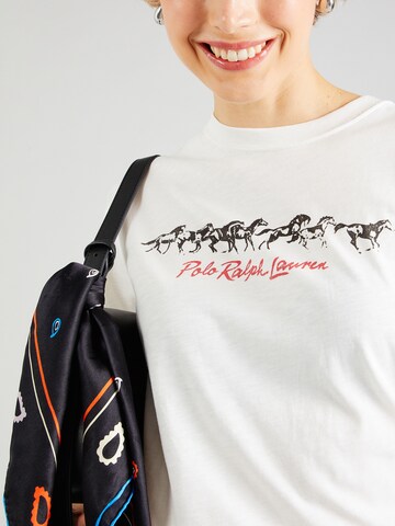 T-shirt 'HORSES' Polo Ralph Lauren en blanc