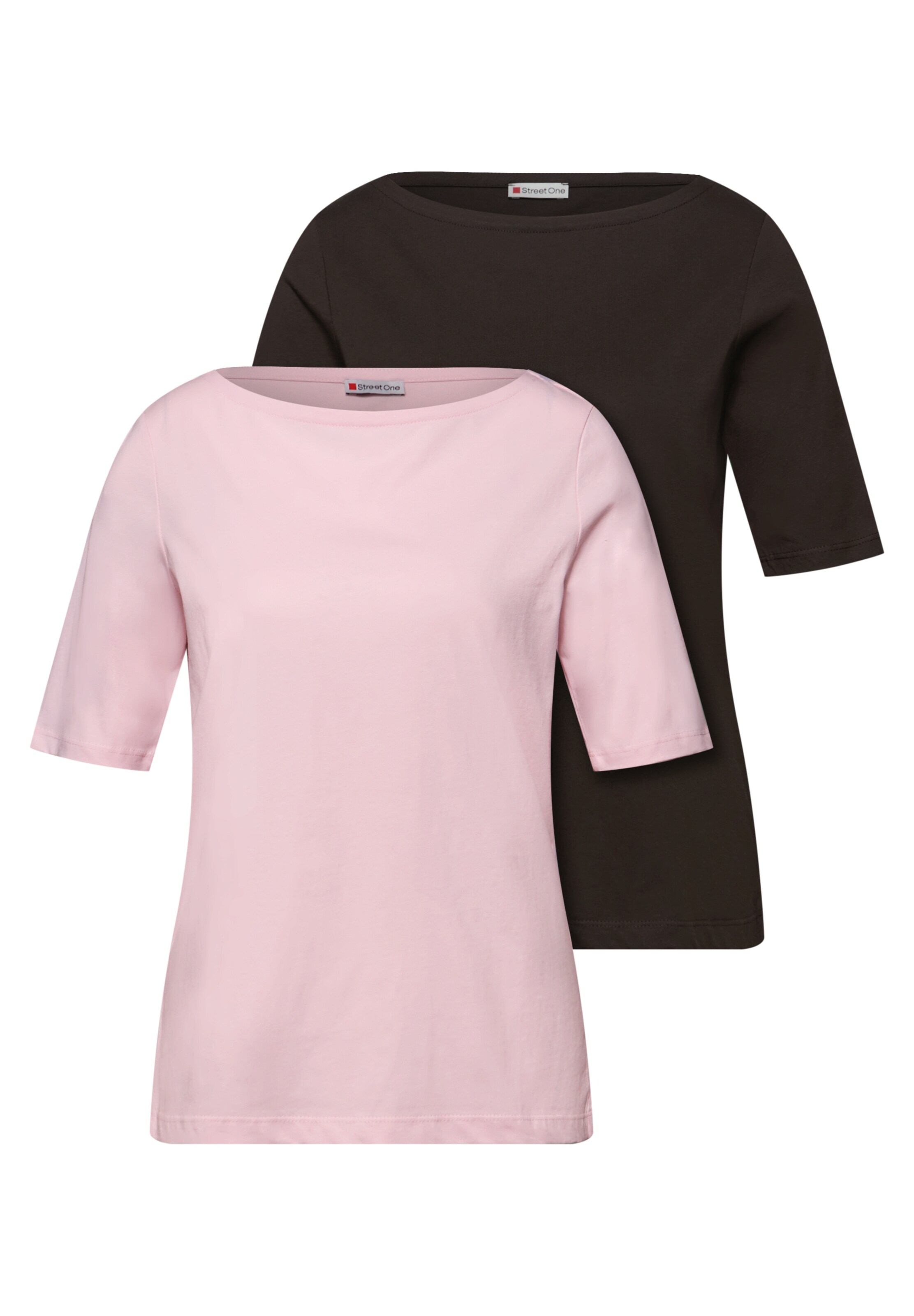 STREET ONE Shirt in Brown: front