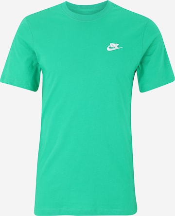 žalia Nike Sportswear Marškinėliai 'Club': priekis