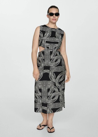 MANGO Letnia sukienka 'OLIMPIO' w kolorze czarny: przód