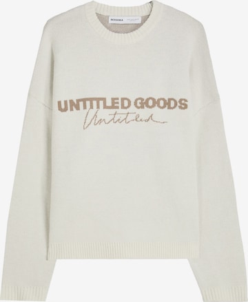 Bershka Pullover in Weiß: Vorderseite