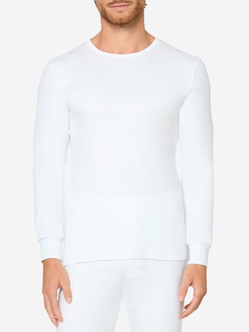 Nur Die Shirt ' Thermo Longsleeve ' in Wit: voorkant