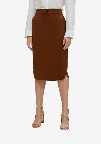 COMMA Skirt in Brown: front