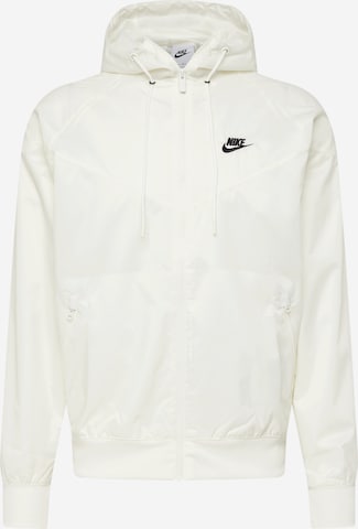 Veste mi-saison 'Heritage Essentials' Nike Sportswear en beige : devant