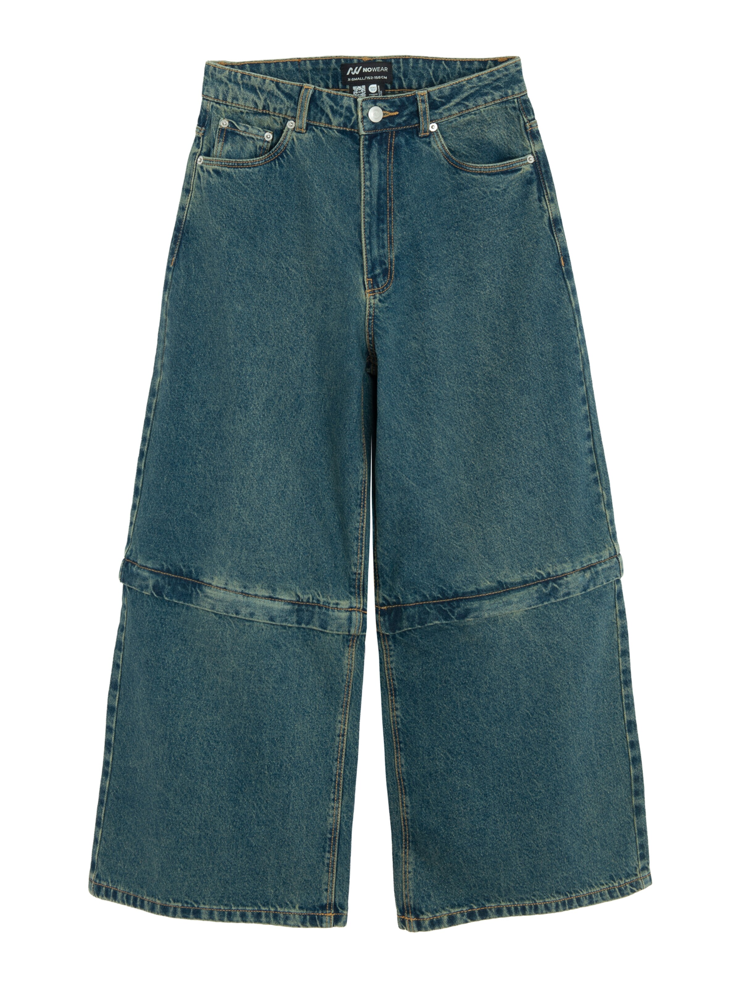 NoWear - Perna larga Calças de ganga em azul: frente