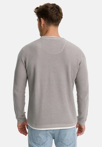 INDICODE JEANS Pullover 'Villads' in Grau