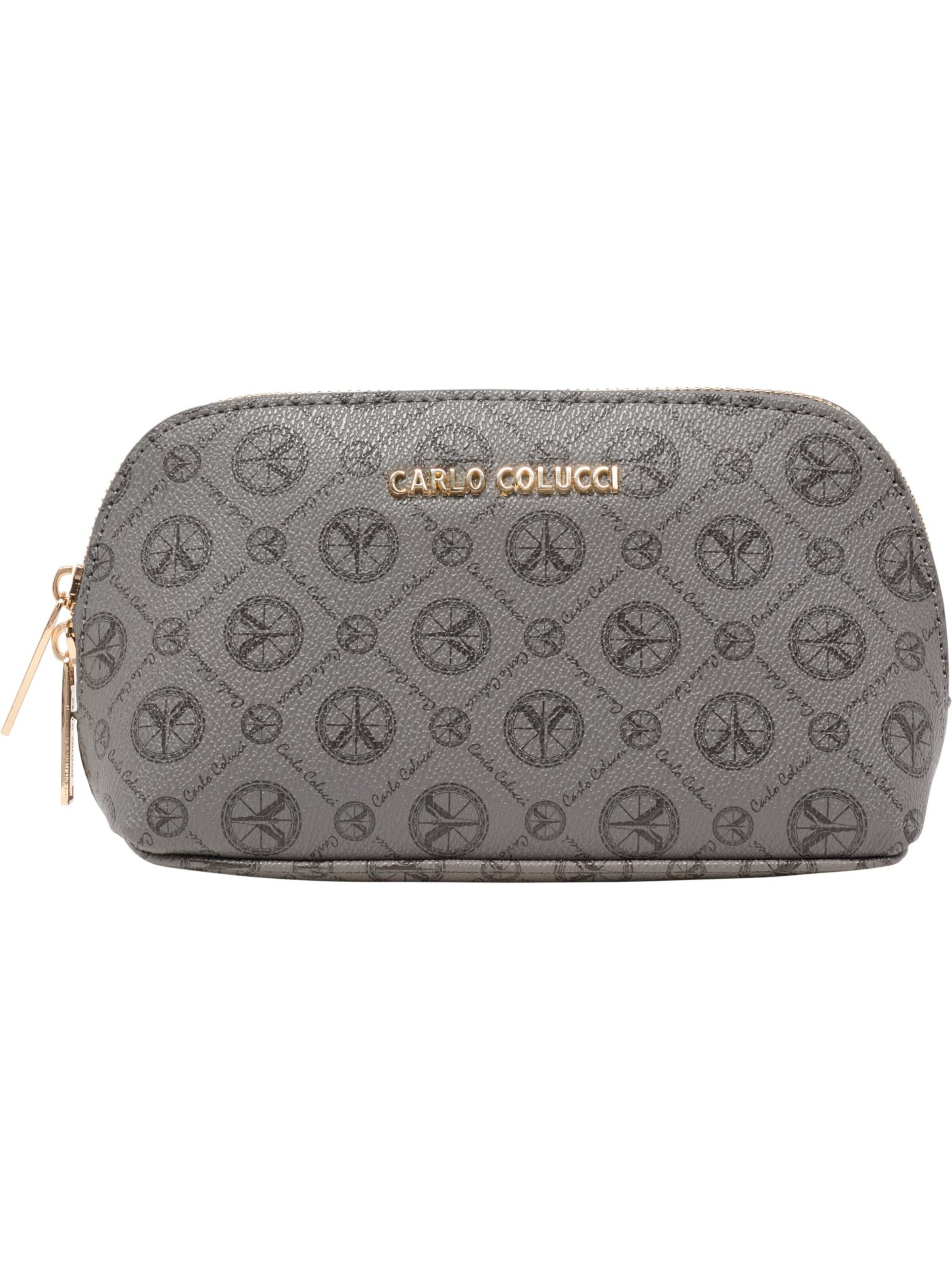 Carlo Colucci Toiletry bag 'Anno' in Grey: front