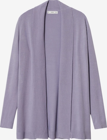 Cardigan 'ALMA' MANGO en violet : devant