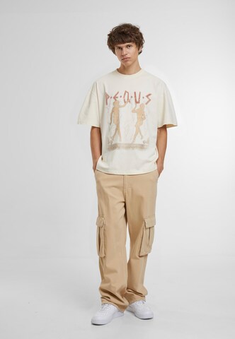 Pequs Shirt 'Ancient Love Story' in Beige