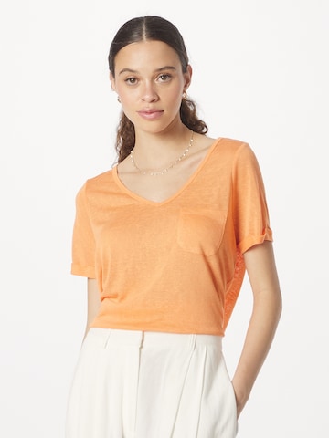 OBJECT - Camiseta 'Tessi' en naranja: frente