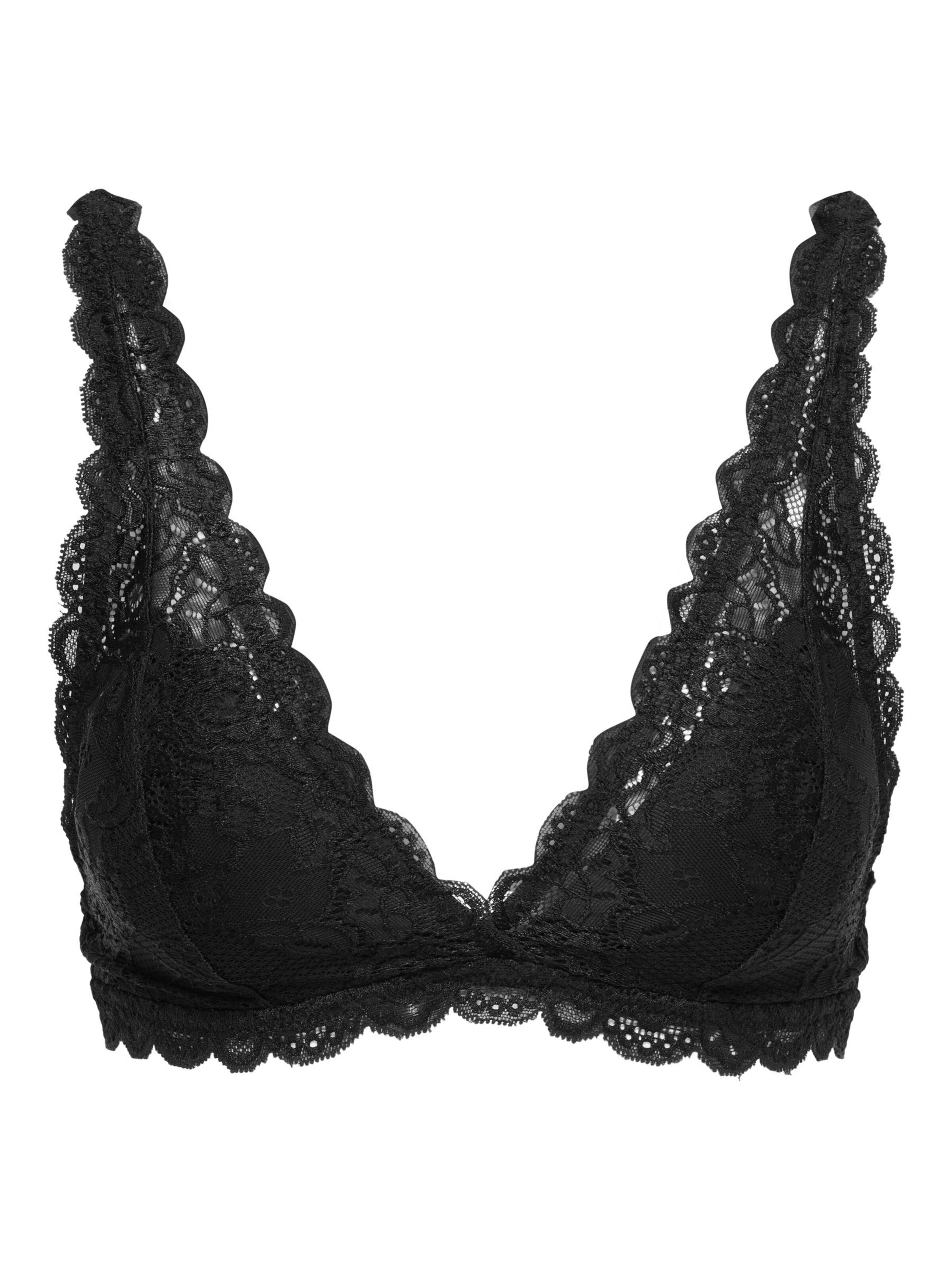 Triangle Soutien-gorge 'CHLOE' ONLY en noir : devant