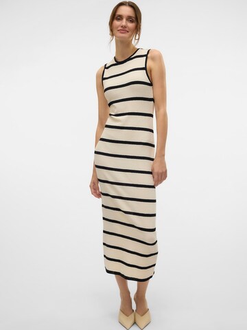 VERO MODA Knit dress 'VMWANDA' in Beige