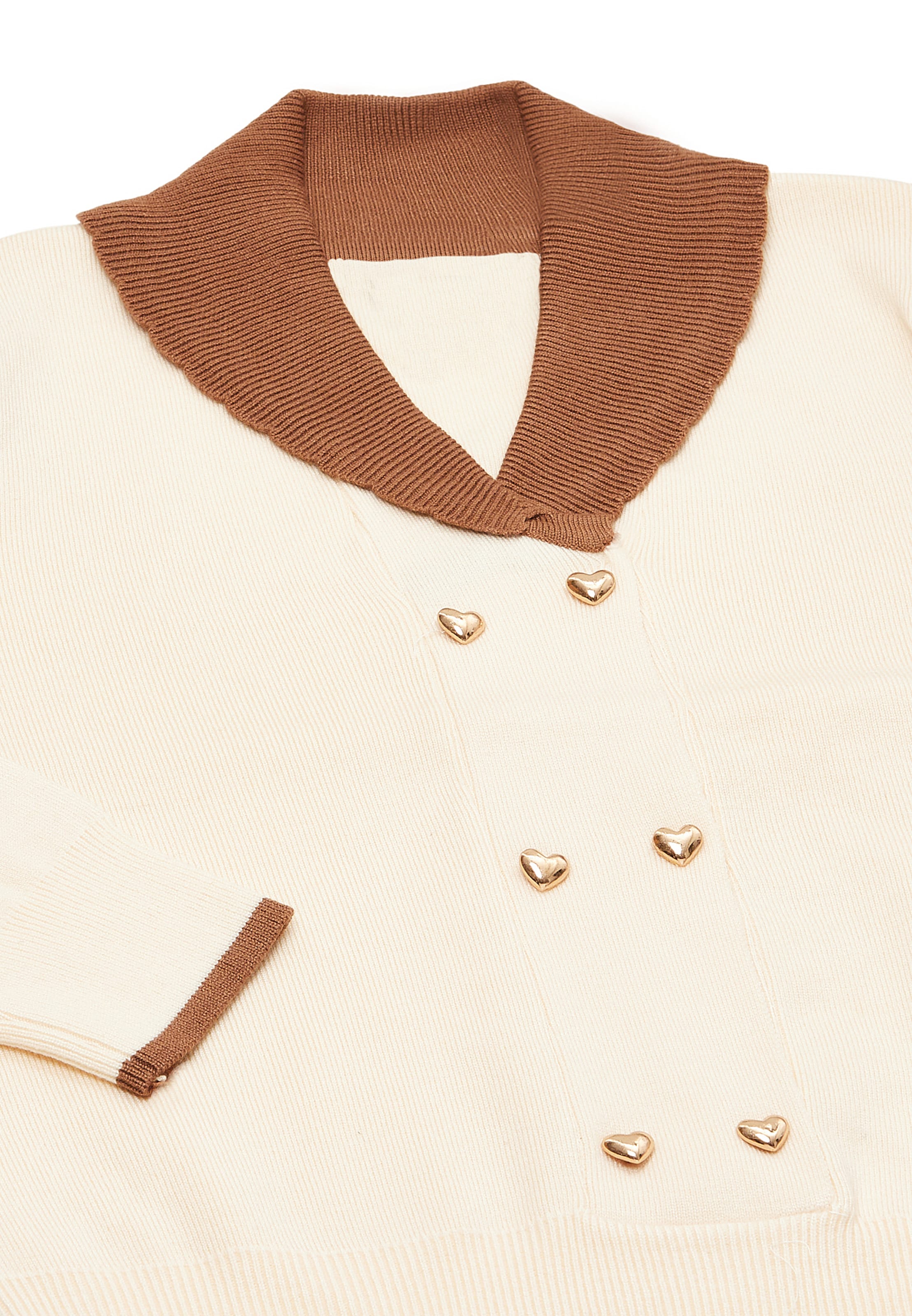 NAEMI Knit cardigan in Beige