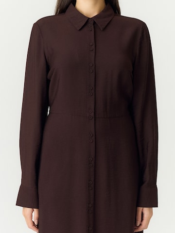 YAS Shirt dress 'YASSafera' in Brown