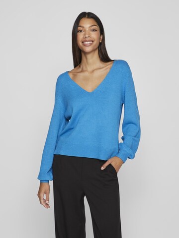 VILA Sweater in Blue: front