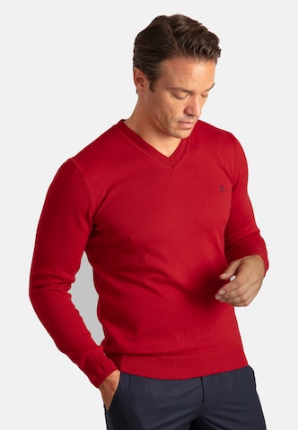 Sir Raymond Tailor Sweater 'Los Angeles' in Red