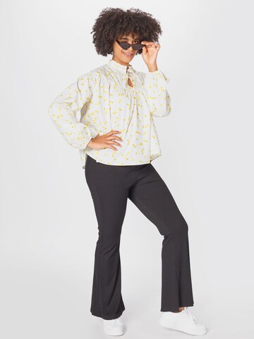 GLAMOROUS CURVE Blouse in Geel