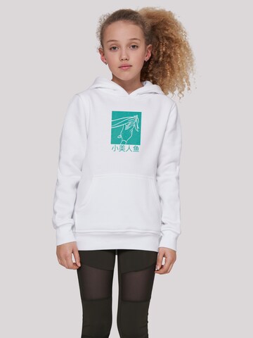 F4NT4STIC Sweatshirt 'Disney Boys Ariel The Little Mermaid Hair Stroke' in Wit: voorkant