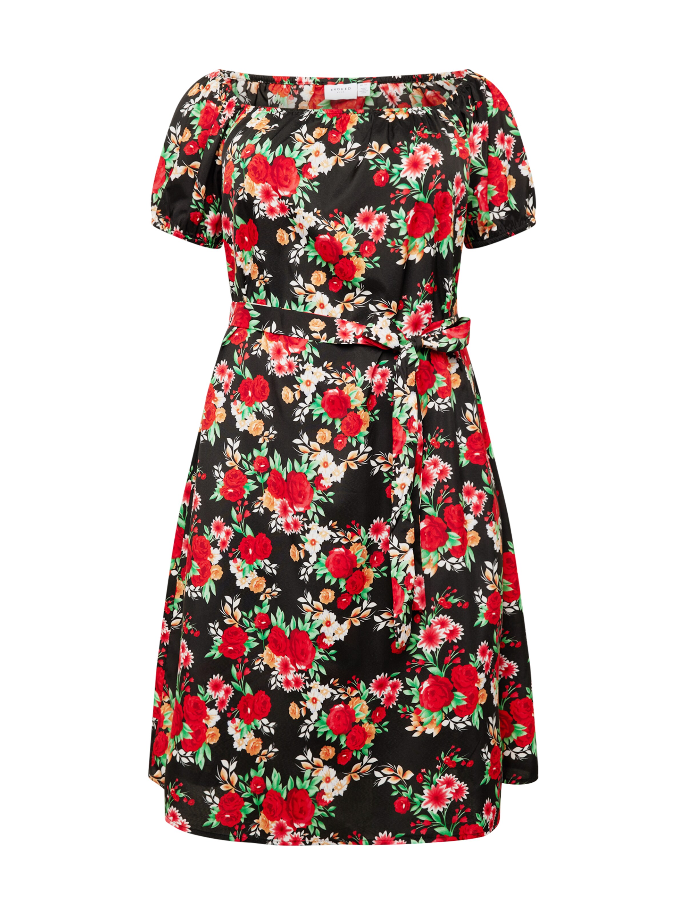 Frauen Große Größen EVOKED Kleid 'MIE' in Schwarz - VL22904 Frauen Große Größen EVOKED Kleid 'MIE' in Schwarz - VL22904