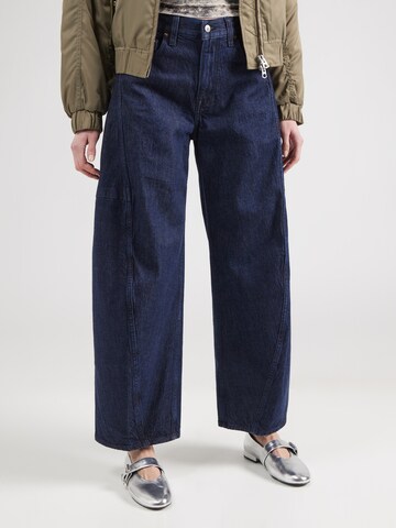 Abercrombie & Fitch Loosefit Jeans in Blauw: voorkant