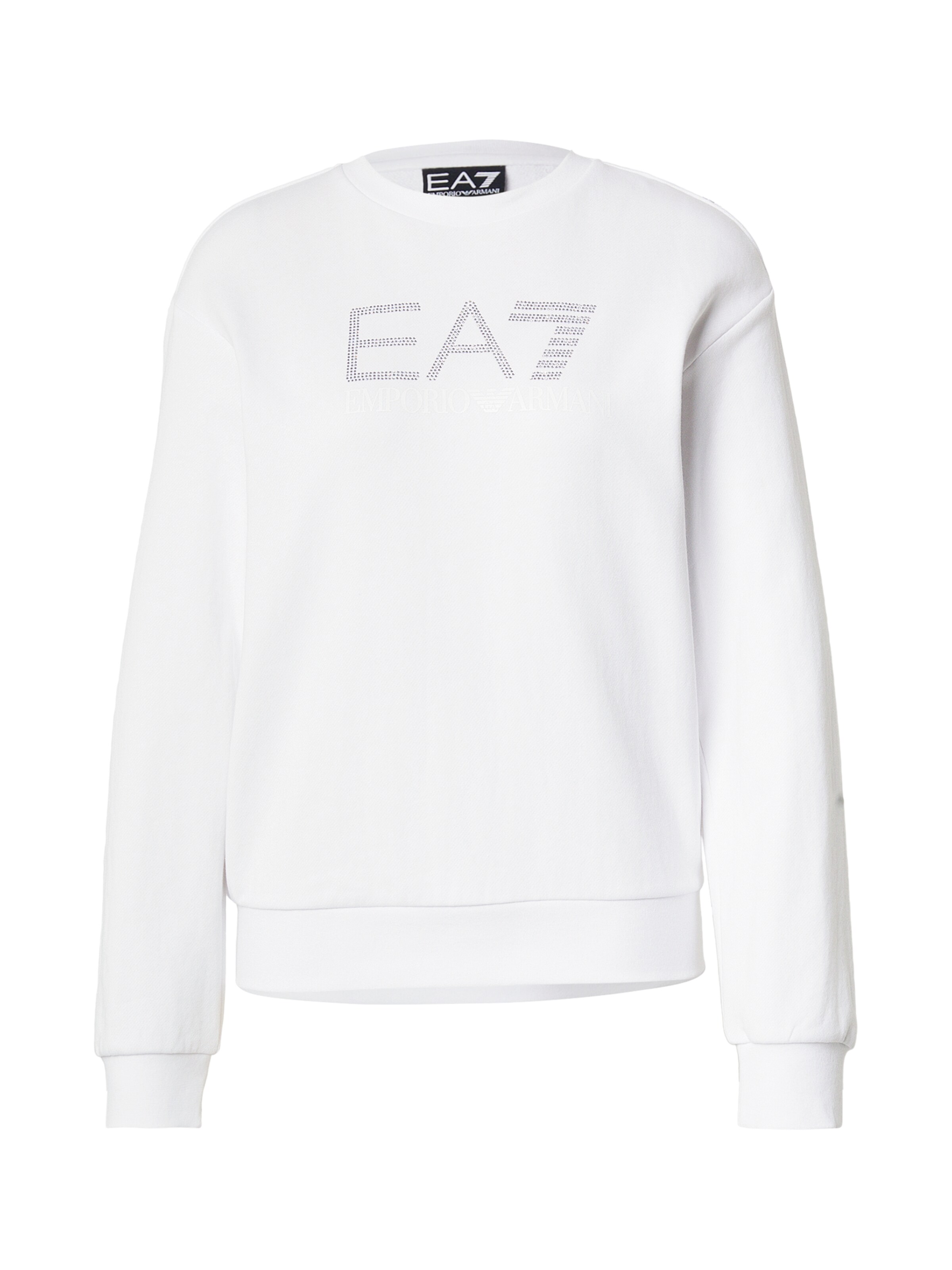 EA7 Emporio Armani Sweatshirt in Weiß: Vorderseite