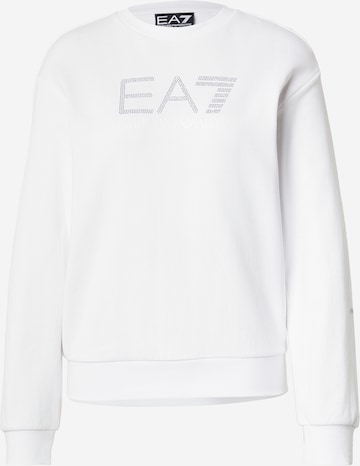 EA7 Emporio Armani Sweatshirt in Weiß: Vorderseite