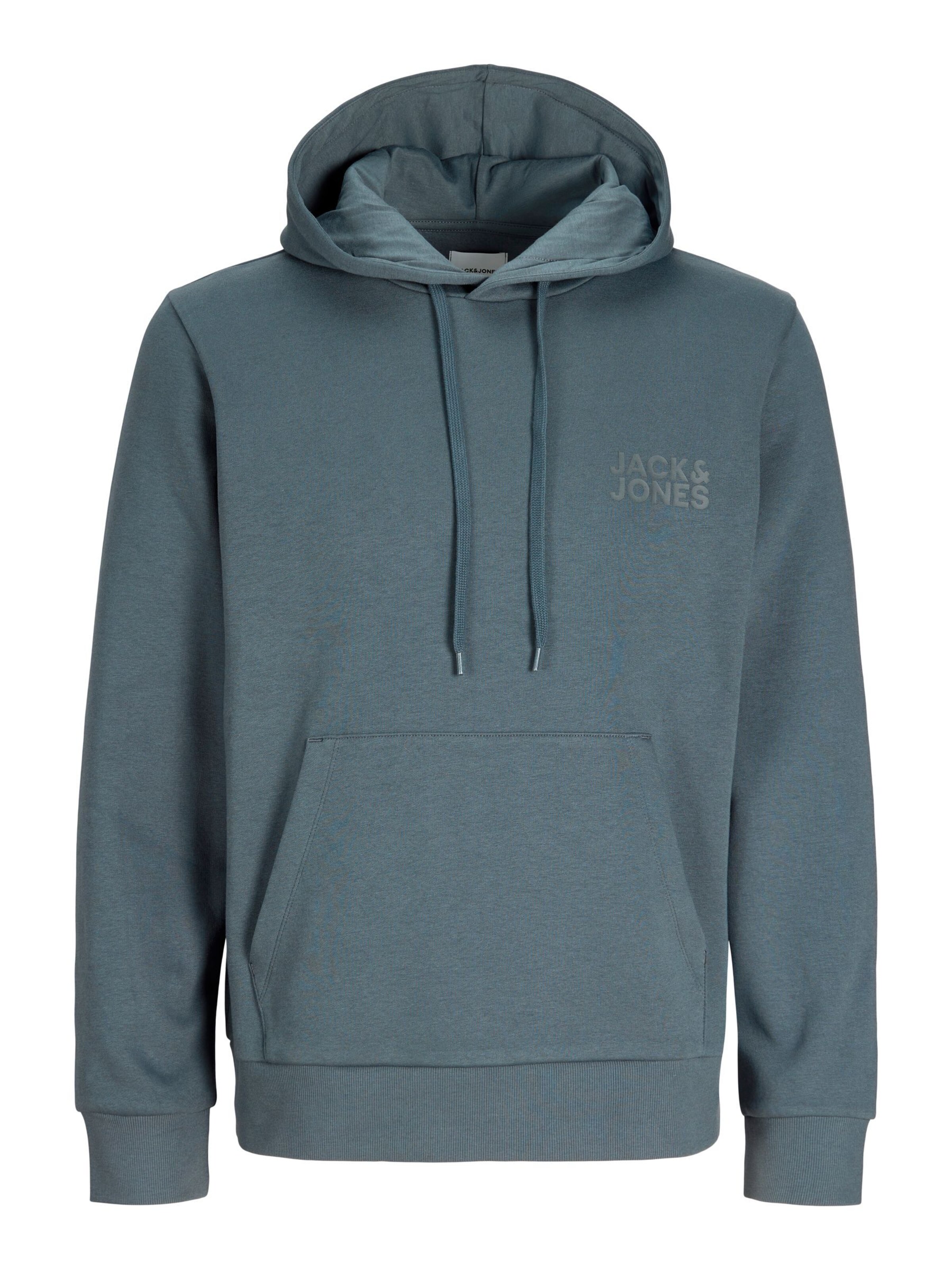 JACK & JONES Sweat-shirt en L en gris basalte, Vue avec produit