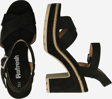 Refresh Strap Sandals in Black