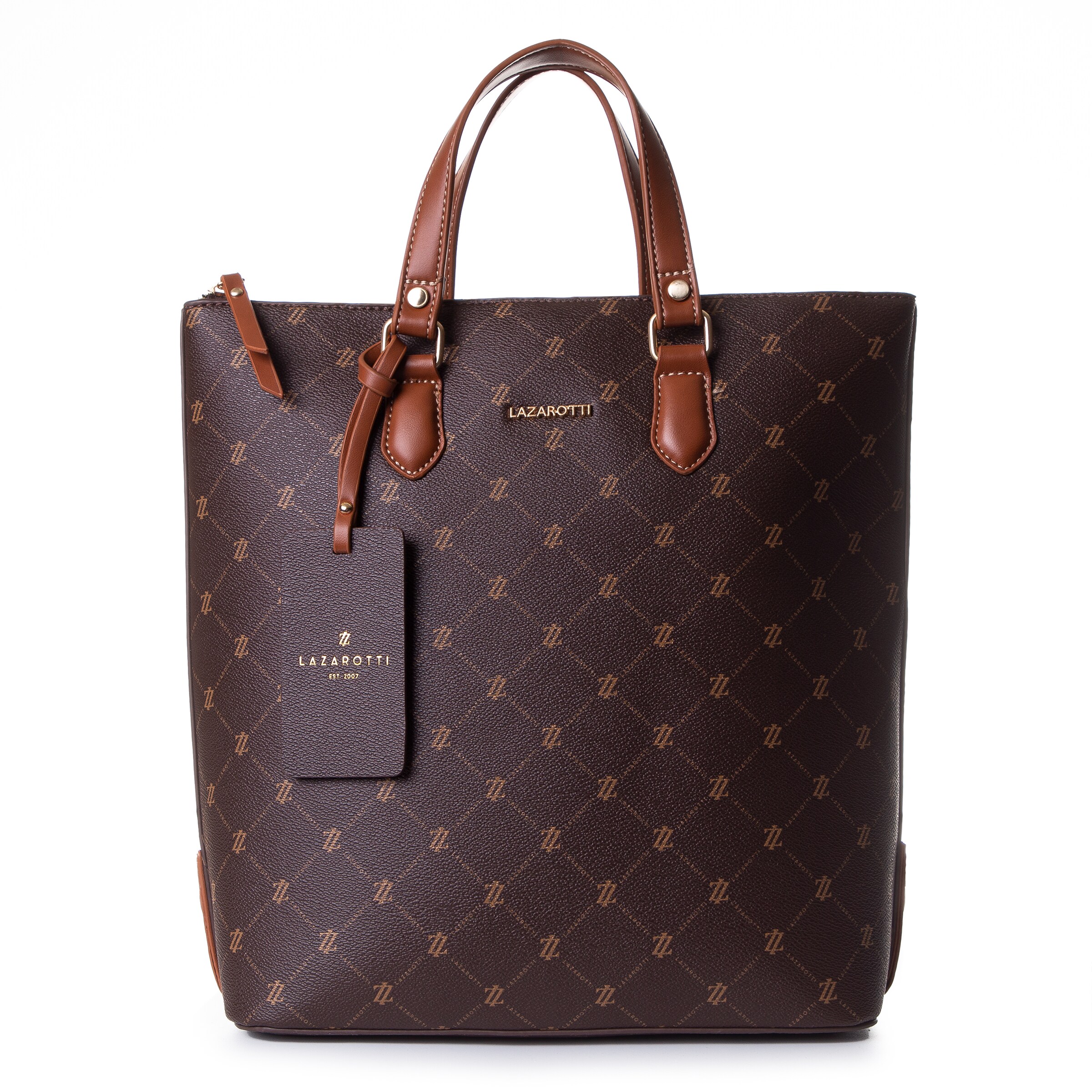 Lazarotti Rucksack 'Palermo' in Braun: Vorderseite