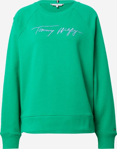 TOMMY HILFIGER Sweatshirt in blau / grün / weiß, Produktansicht