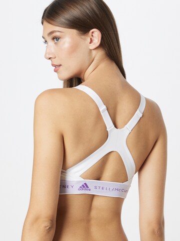 Bustier Soutien-gorge de sport 'Truepurpose Medium Support' ADIDAS BY STELLA MCCARTNEY en blanc