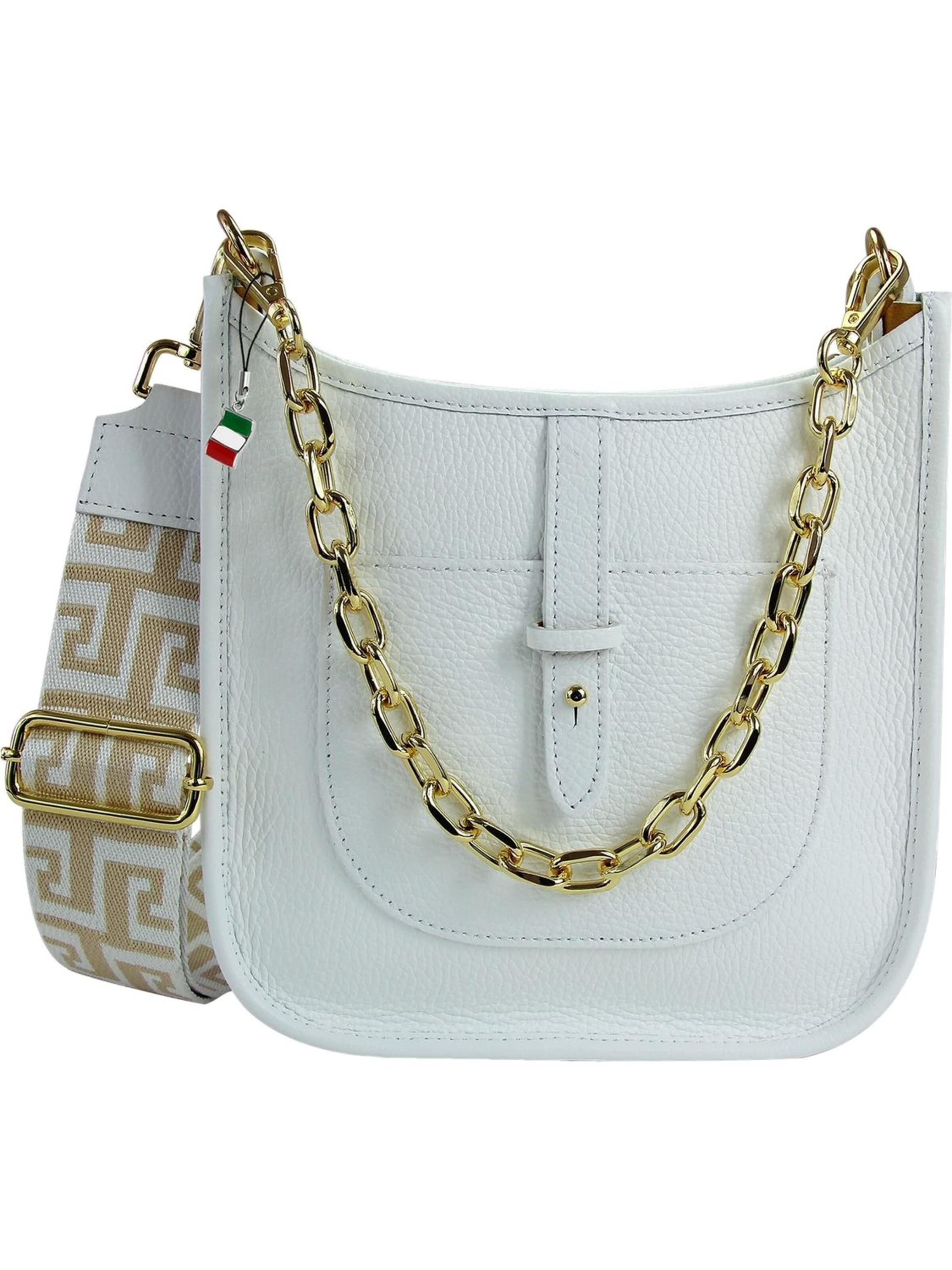 Florence Shoulder Bag in White: front