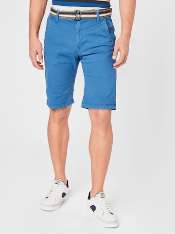 INDICODE JEANS Regular Chino-Shorts 'Royce' in Blau: predná strana