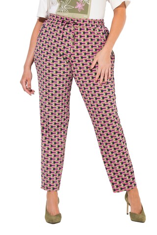 Ulla Popken Regular Broek in Roze: voorkant