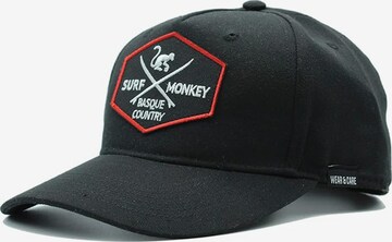 Casquette de sport Surf Monkey en noir : devant