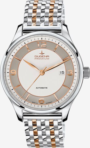 DUGENA Analog Watch in Silver: front