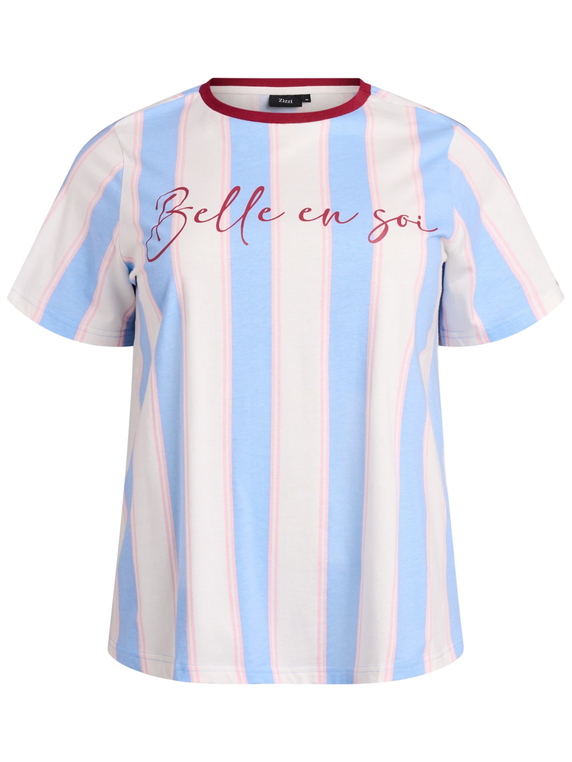 Zizzi T-shirt 'MALLYIS' in Mischfarben: Vorderseite