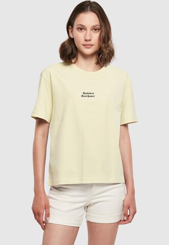 Maglietta 'Sunlover Starchaser' di Miss Tee in giallo