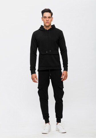 Tom Barron Sweatsuit in Black: front