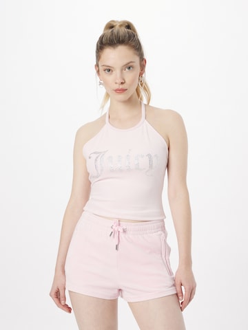 Juicy Couture White Label Top 'Etta' in Roze: voorkant
