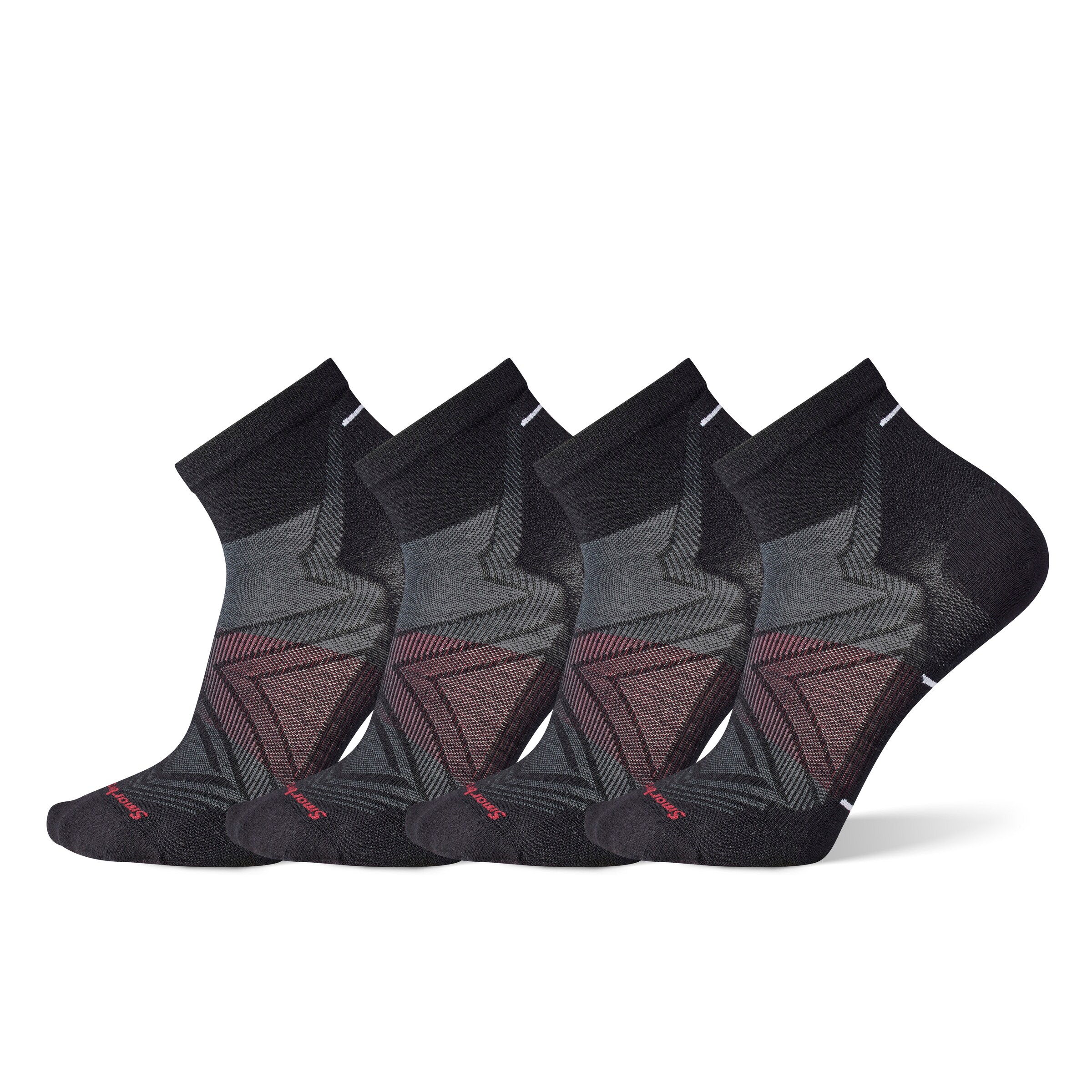 SMARTWOOL Športové ponožky 'Run Zero' - Čierna: predná strana